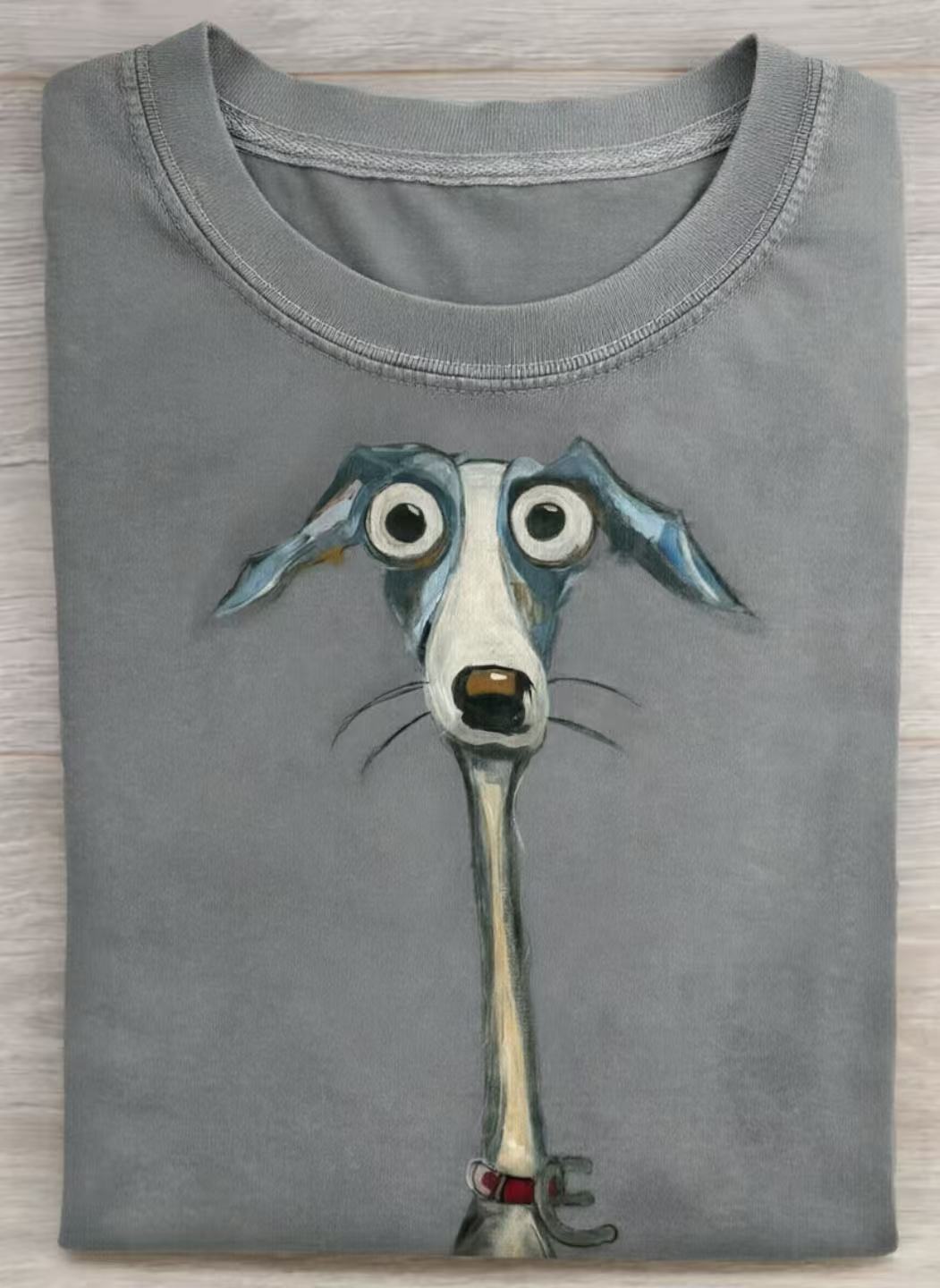 Funny Dog Art Print Casual Short Sleeve T-shirt
