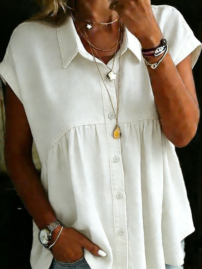 Women's Casual Denim Cotton Shirt