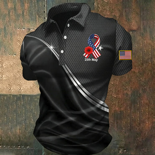 Memorial Day Art Print Men's Polo Shirt