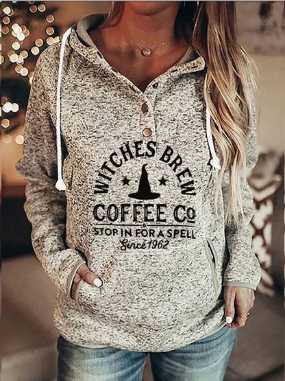 Fashion Print Long Sleeve Hoodie