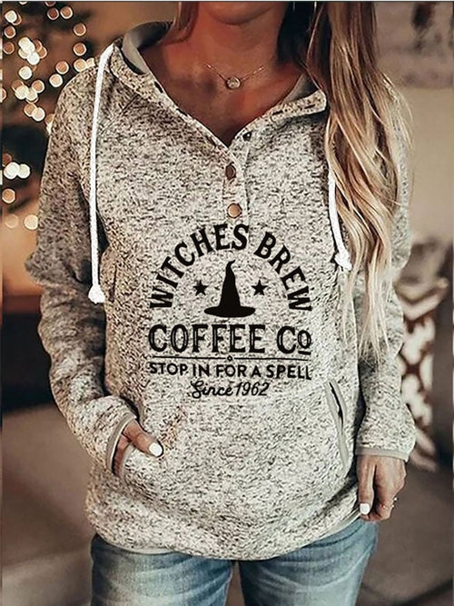 Fashion Print Long Sleeve Hoodie