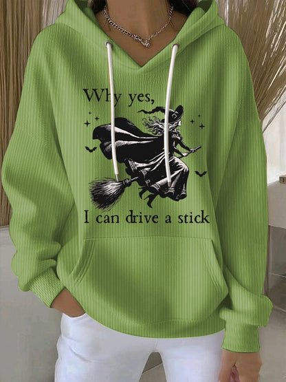 🔥Buy 2 Get 10% Off🔥Women's Yes I Can Drive A Stick Print Casual Sweatshirt