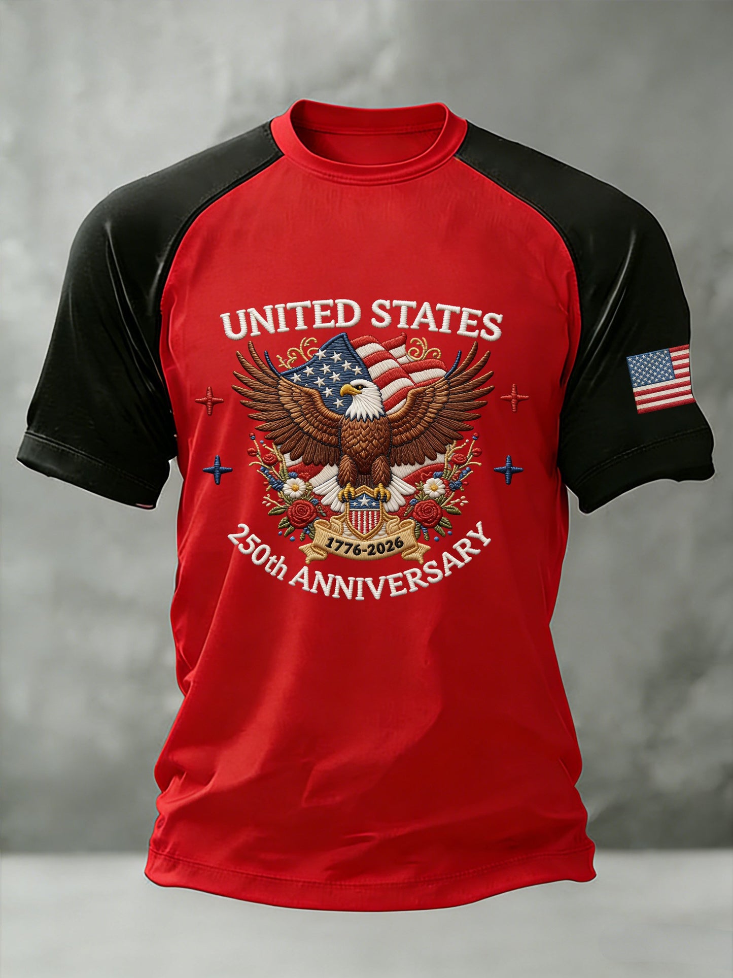 Men's American 250th Anniversary Print Casual Top