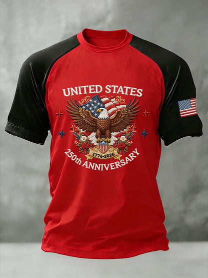 Men's American 250th Anniversary Print Casual Top