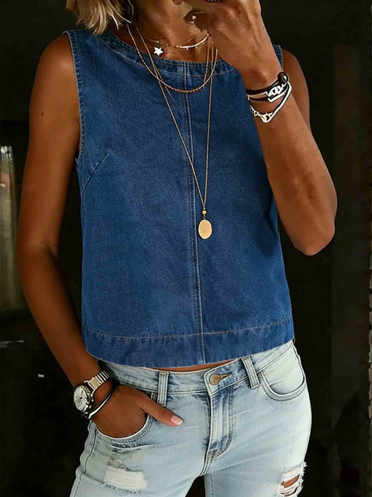 Women's Denim Shift Tank Top