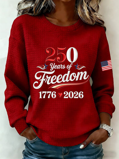 Women's Vintage America 250th Anniversary Print Top
