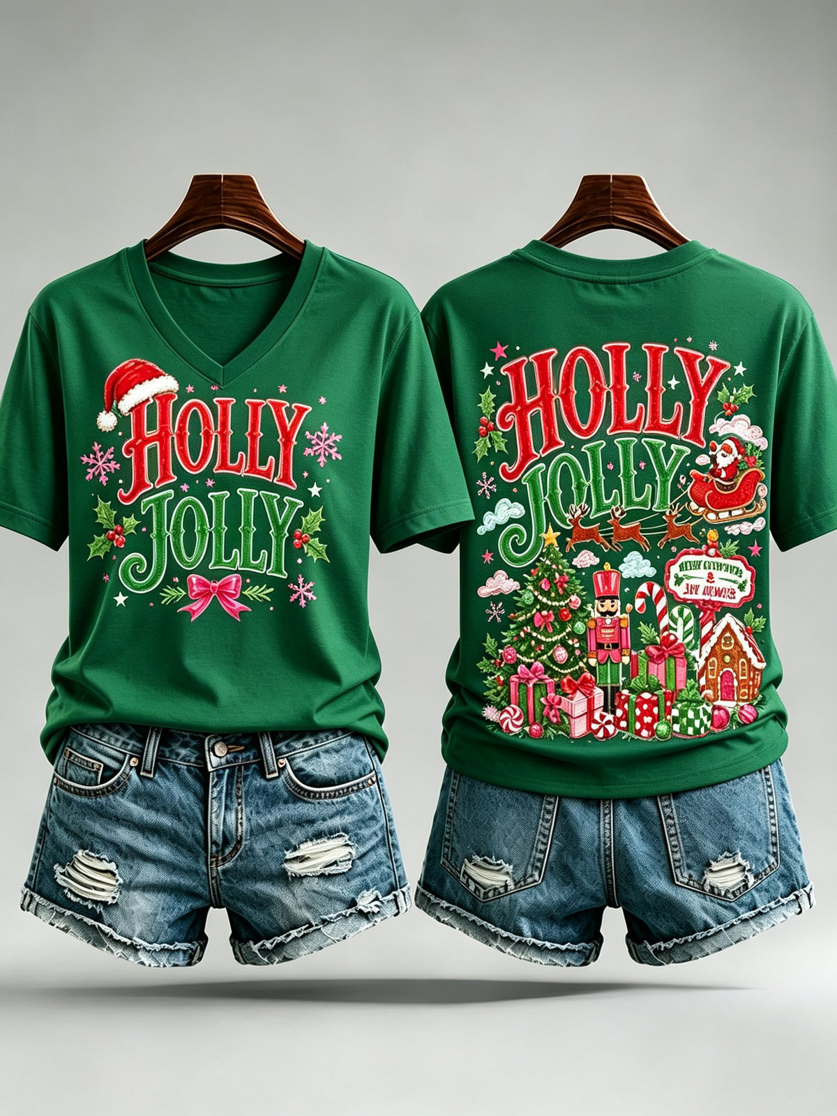 Women's Christmas Print T-Shirt