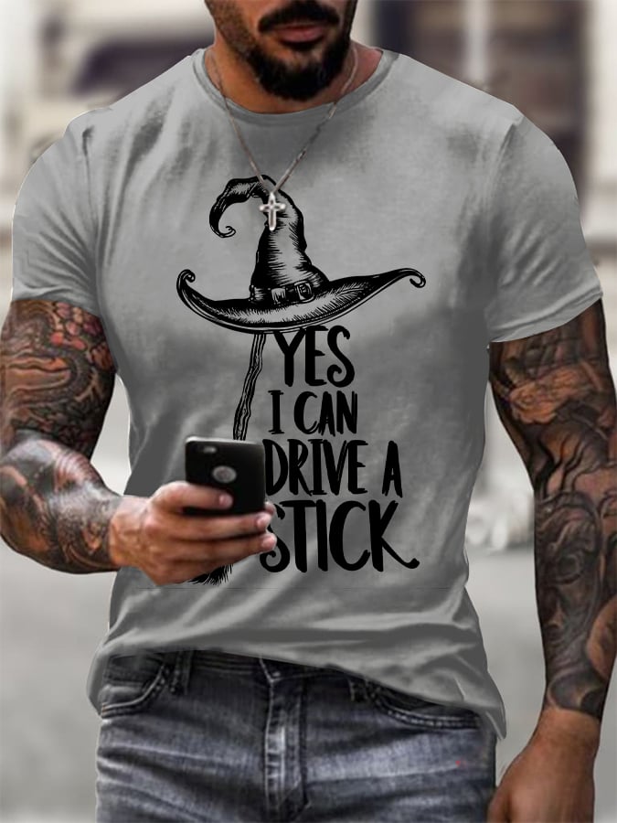 🔥Buy 2 Get 10% Off🔥Men's Yes I Can Drive A Stick Short-sleeved T-shirt