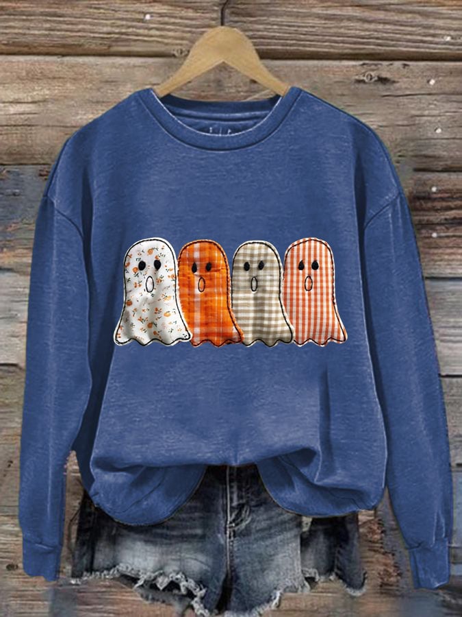 🔥HOT SALE🔥Women's Halloween Print Casual Sweatshirt