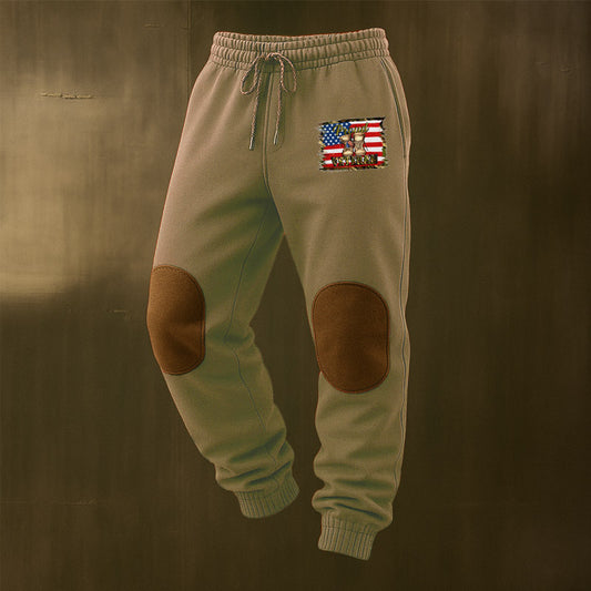 Men's Veteran Print Casual Sweatpants