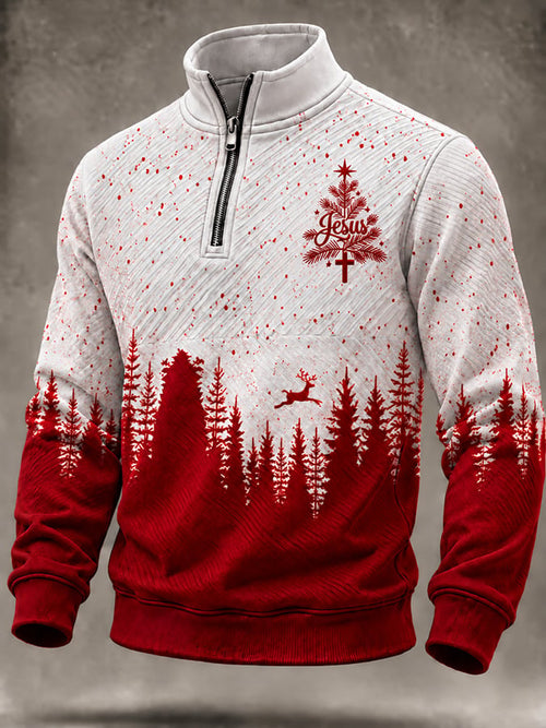 Men's Christmas Printed Casual Sweatshirt
