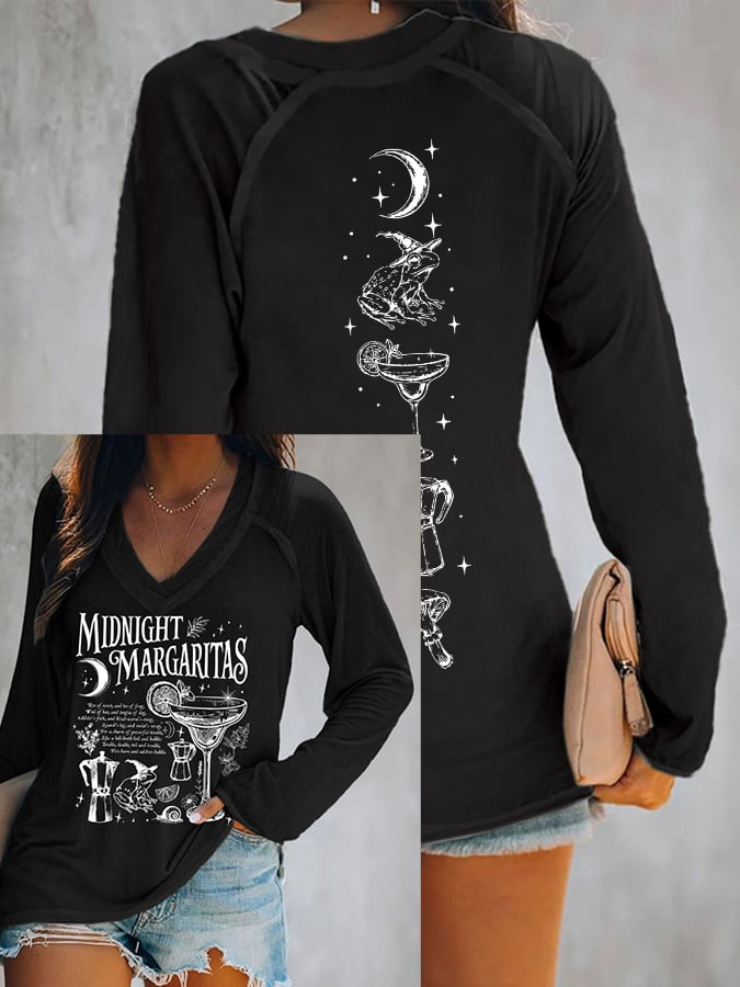 Women's Midnight Margaritas Print Top