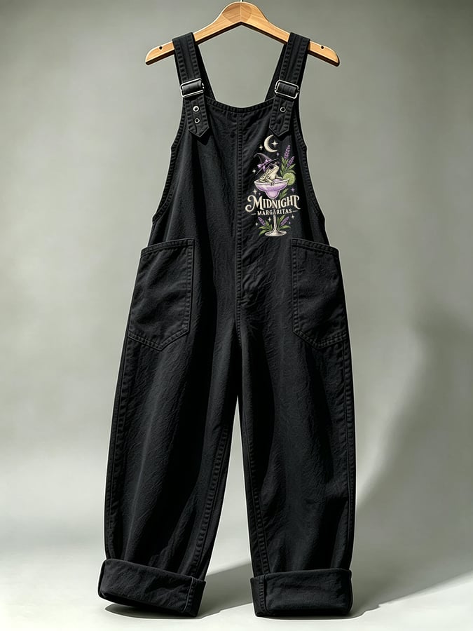 Women's Midnight Margaritas Print Overalls