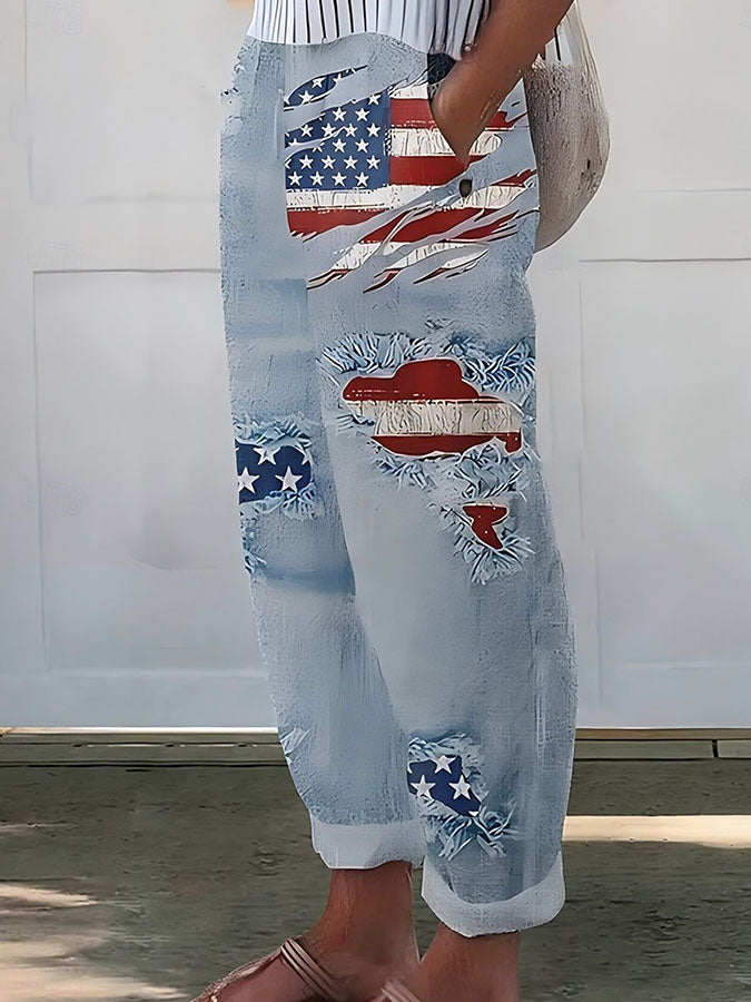 U.S. 250th Anniversary Linen Trousers