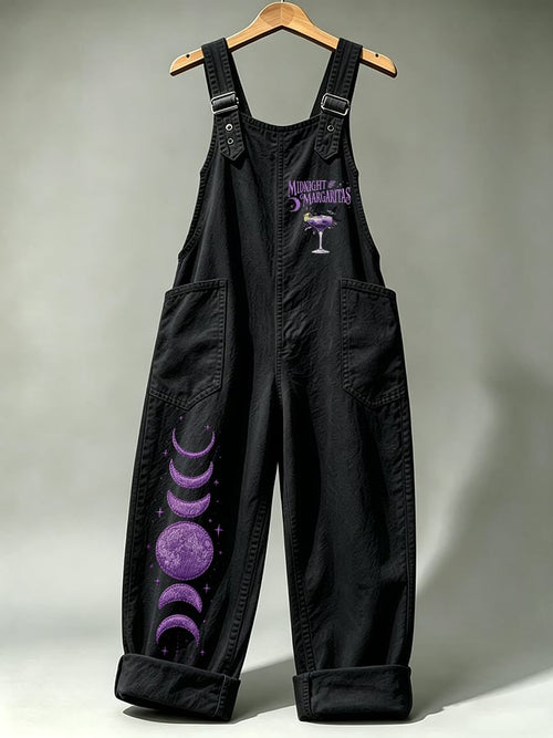 Women's Midnight Margaritas Print Overalls