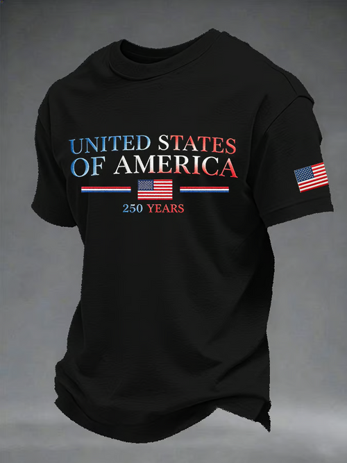 Men's Casual Printed Short-Sleeve T-Shirt