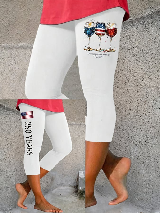 Women's 250th Anniversary Print Casual Leggings