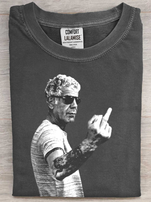 Fuck Art Print Casual Cotton Short Sleeve T-shirt