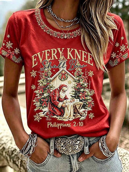 Women's Christmas Print T-shirt