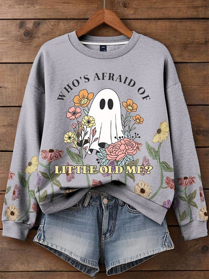 Women's Halloween Print Sweatshirt