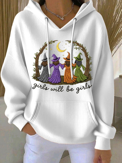 Women's Halloween Print Casual Hoodie