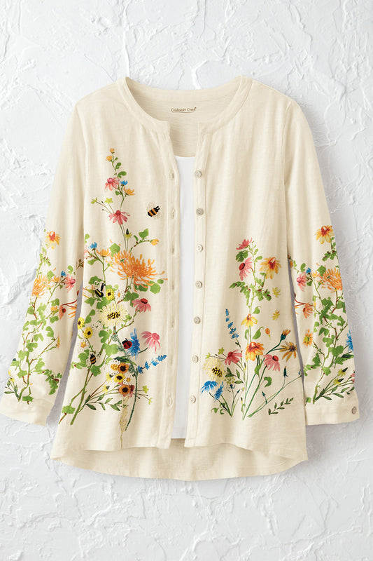 Flores Del Sol Embroidered Top