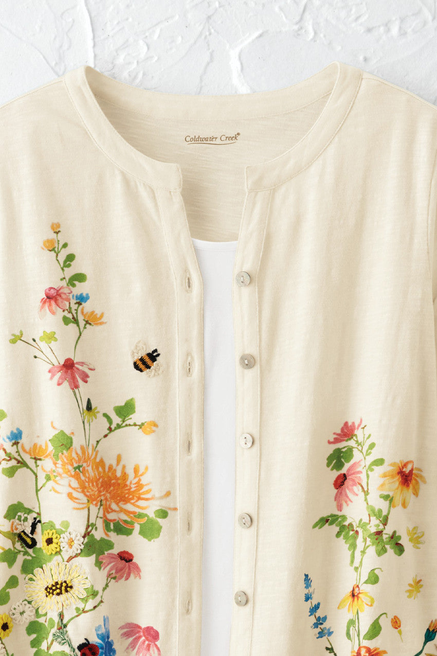Flores Del Sol Embroidered Top