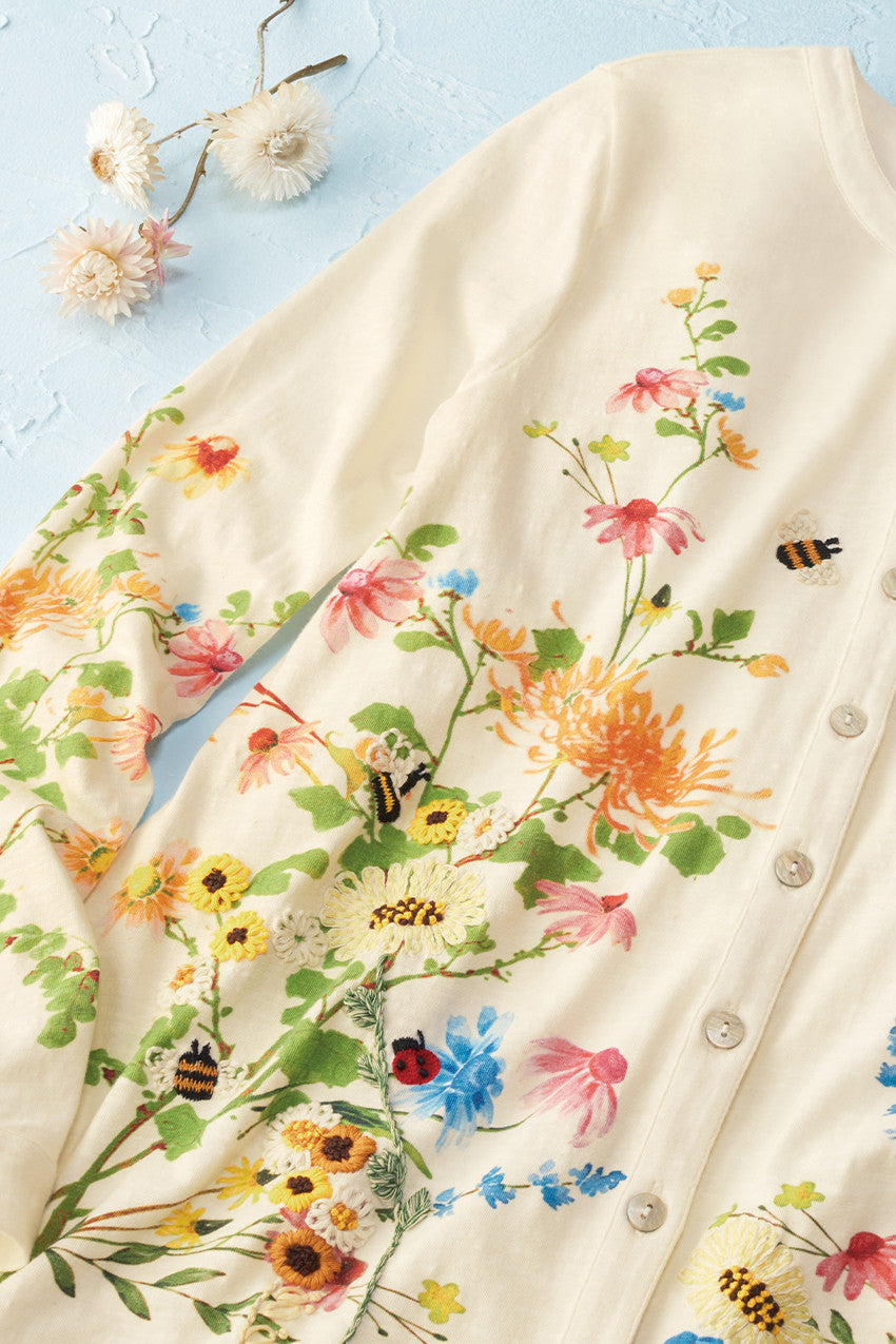 Flores Del Sol Embroidered Top
