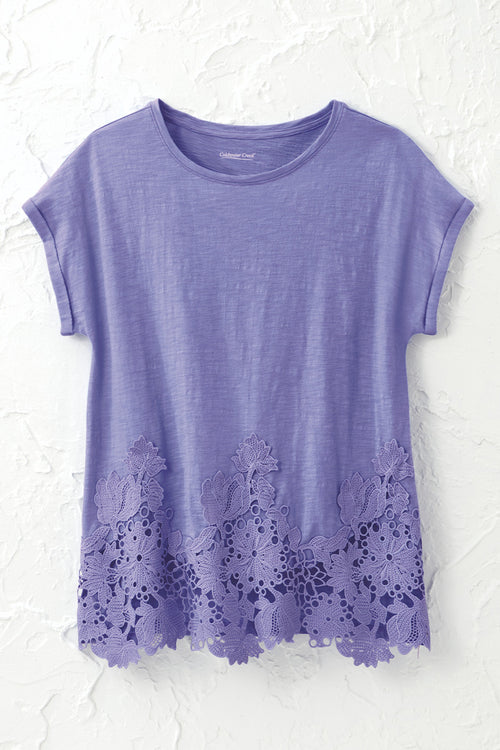Lace Hem Knit Tunic