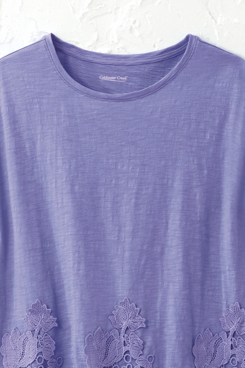 Lace Hem Knit Tunic
