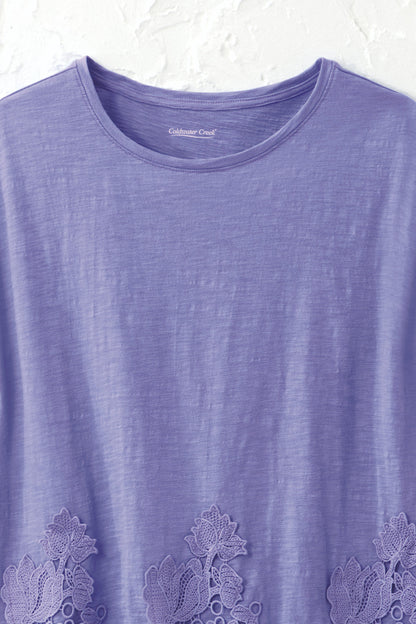 Lace Hem Knit Tunic
