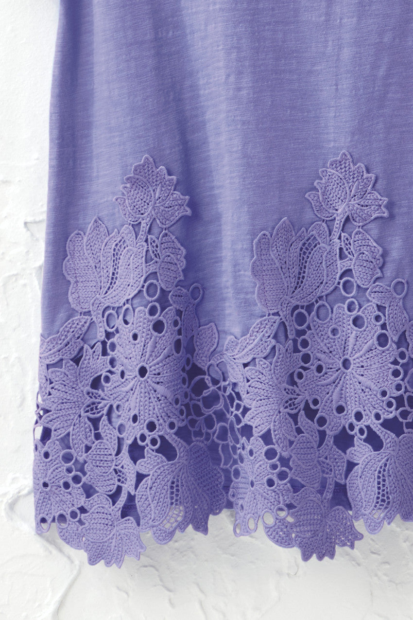 Lace Hem Knit Tunic