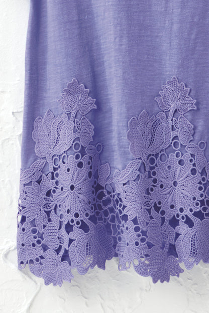 Lace Hem Knit Tunic