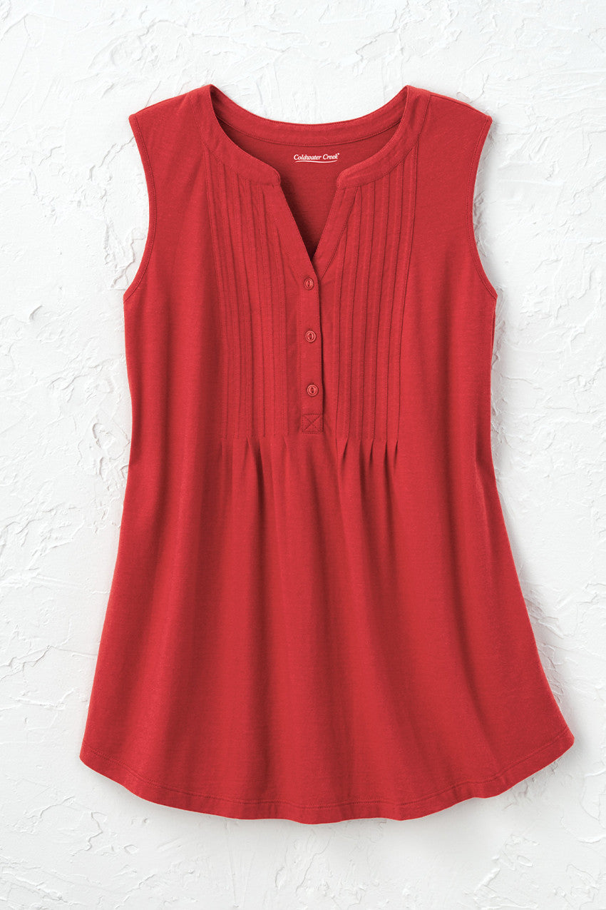 Lovely Layers Pintuck Tank