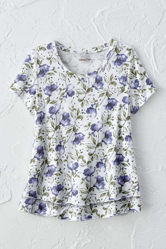Painted Poppies Slub Tee