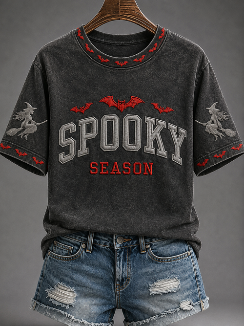 Women's Spooky Season Short-sleeved T-shirt