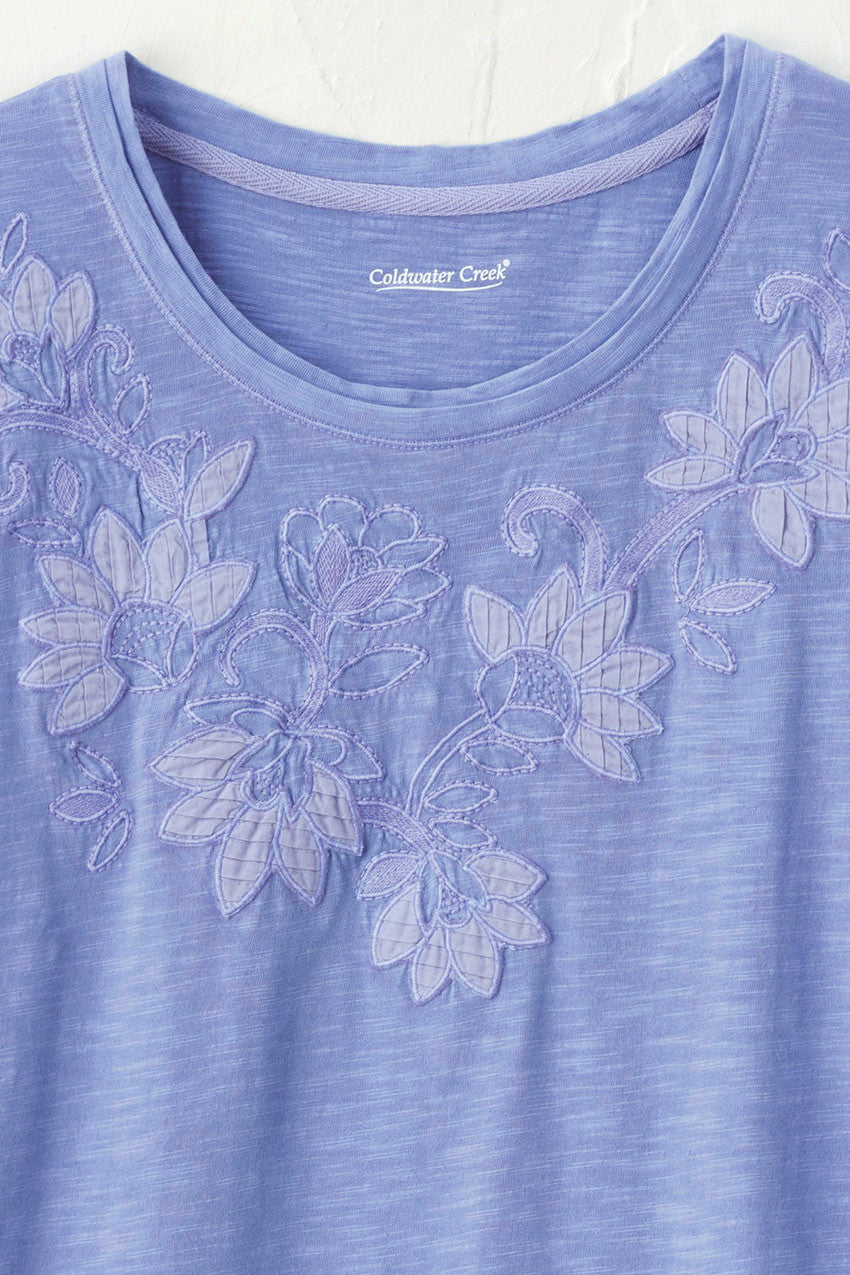 Swirling Petals Slub Tee