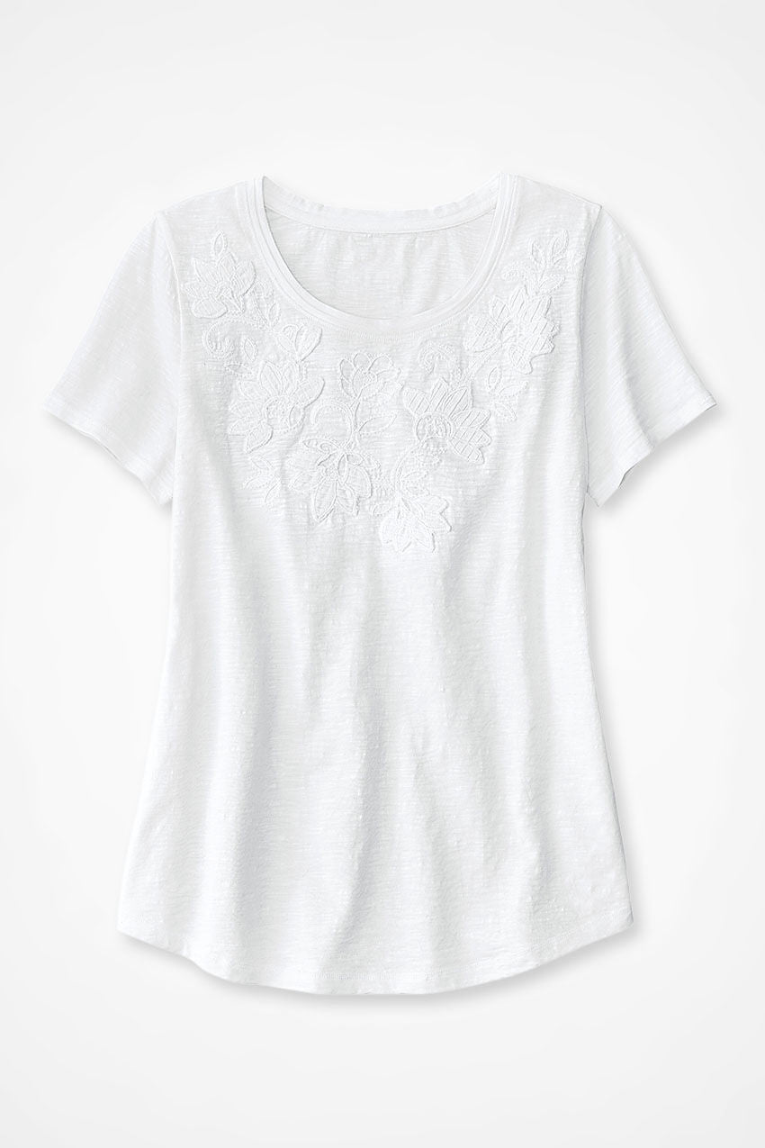 Swirling Petals Slub Tee