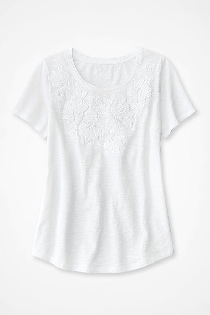 Swirling Petals Slub Tee