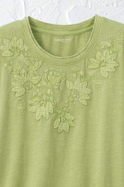 Swirling Petals Slub Tee