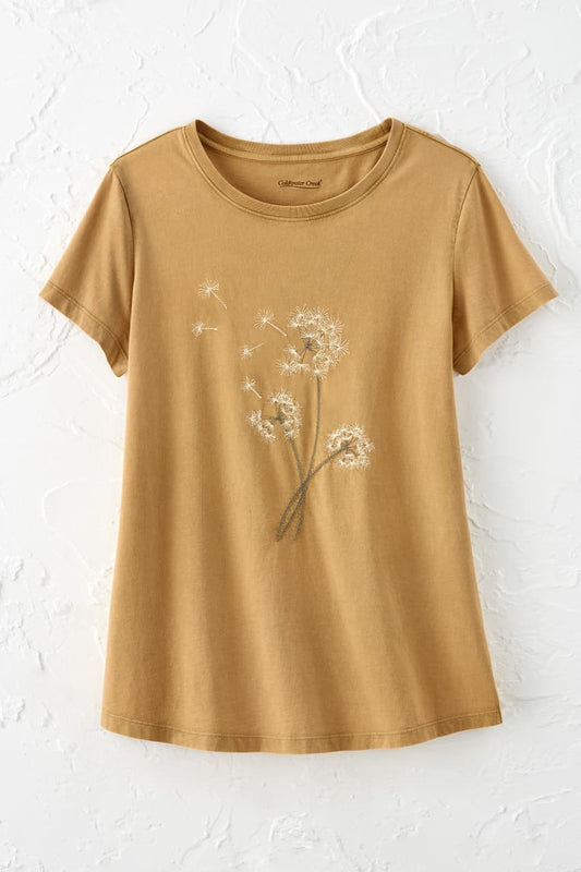 Vintage-Wash Dandelion Tee