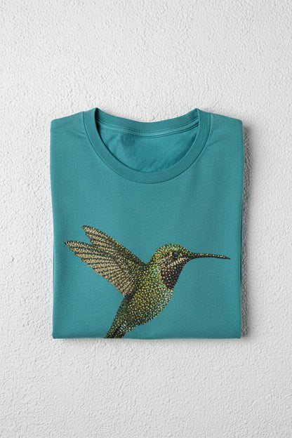 Vintage-Wash Hummingbird Tee