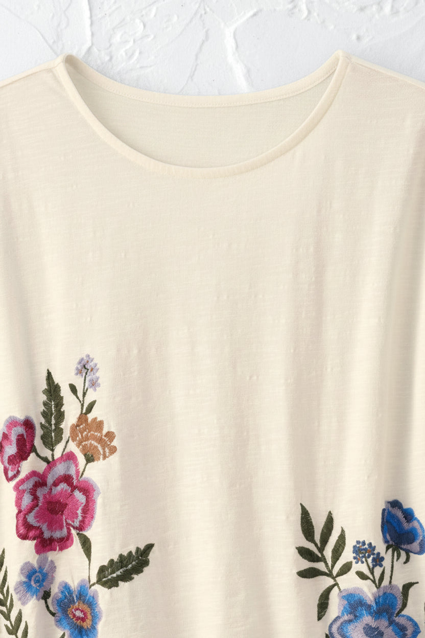 Wildflower Days Embroidered Tee