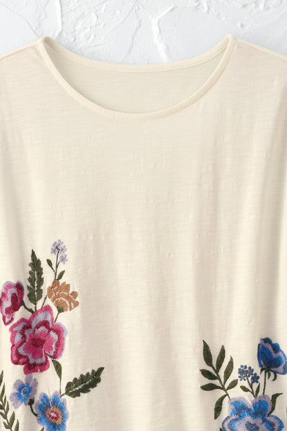 Wildflower Days Embroidered Tee