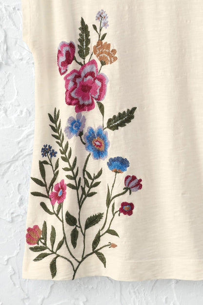 Wildflower Days Embroidered Tee